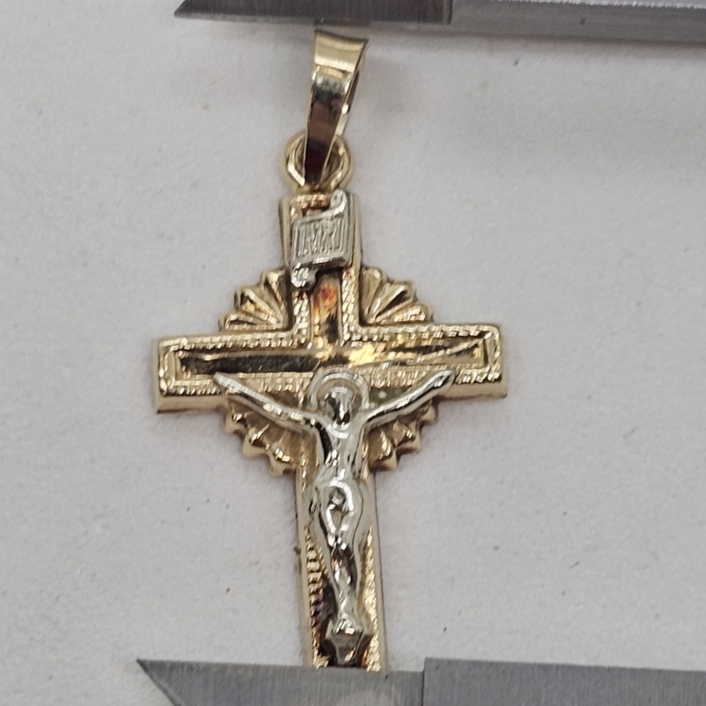 14k Gold Crucifix Pendant
